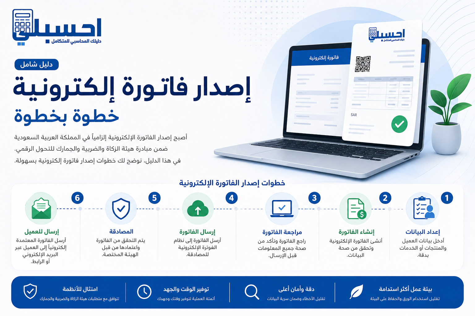 إصدار فاتورة إلكترونية خطوة بخطوة