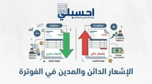 الإشعار الدائن والمدين في الفوترة